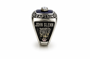 Bague de championnat d'État personnalisée, bague de champion sportif en acier inoxydable personnalisée, bijou commémoratif d'équipe - Product Image 2