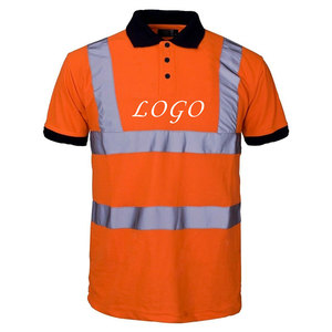 เสื้อยืดนิรภัยสำหรับทำงาน แบบสั่งทำพิเศษ สะท้อนแสง ระบายอากาศได้ดี แขนสั้น กันน้ำ ผลิตจากโพลีเอสเตอร์ มาตรฐาน ANSI Class 2 พร้อมไฟ LED กระพริบ สำหรับงานก่อสร้าง - Product Image 5