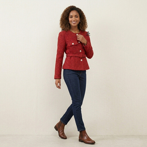 Blazer Femme Entièrement Brodé Style Grec, Vêtement Maçonnique Héritage, Manches Longues, pour Sororité et Fraternité, Vêtement d'extérieur d'automne - Product Image 2
