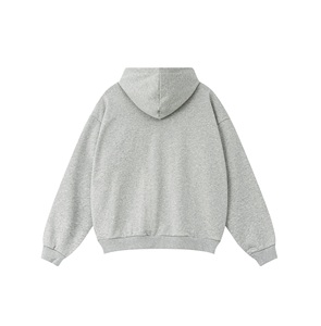 Sudadera con Capucha Gris para Hombre, Sudadera Informal con Estampado de Flores, Mariposas y Letras, con Bolsillo Tipo Canguro - Product Image 2