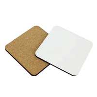 Ensemble de sous-verres légers personnalisables en MDF écologique de designer, sous-verres de luxe élégants pour tasses à thé et café