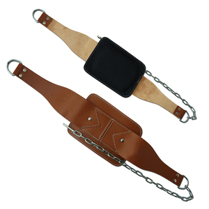 Custom Logo Heavy-Duty Leather Dip <b>Belt</b> for Gym Training and Fitness Professional Weightlifting Waist Trimmer Dipping <b>Belt</b> - Product Image 5