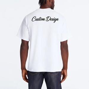 T-shirt unisexe personnalisable blanc 100% coton uni décontracté coupe classique tricoté 200g respirant séchage rapide écologique - Product Image 3