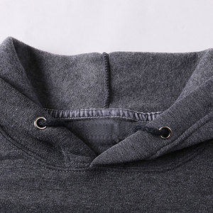 เสื้อฮู้ดดี้ผู้ชายสีเทาเข้ม ผ้าคอตตอน 100% ทรงปกติ สวมใส่สบาย ดีไซน์กระเป๋า  สำหรับฤดูใบไม้ร่วง ปี 2026 - Product Image 2