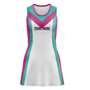 OEM Bulk Order 2026 Women Orange Geometric Print Sleeveless Tennis <b>Dress</b> Breathable Polyester Fitted Sportswear Summer Apparel - Product Image 2