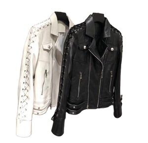 <b>Ladies</b> <b>Black</b> Real Lambskin Leather Coats Large Size Women Autumn Winter New Faux Leather <b>Jacket</b> Plus <b>Velvet</b> Slim Long <b>Ladies</b> - Product Image 1