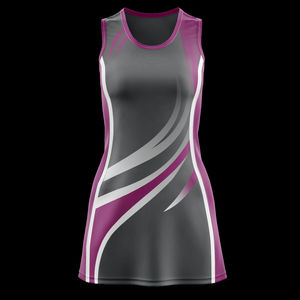 Nuevos uniformes de netball sublimados para mujer, de alta calidad, personalizados para equipos, con cuello en V, conjuntos de netball para niñas, los más vendidos. - Product Image 4