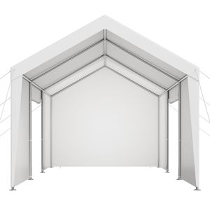 Tettoia per Auto da Esterno 12 x 20 FT, Resistente, con Materiale in PC Anti-UV, Portatile, con Pareti Laterali Rimovibili e Porta - Product Image 1