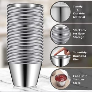 <b>Top</b> Quality Supplied Stainless Steel Dipping Sauce Cup for Pickles Spices Serve Kitchen Dining Bar Dinnerware Serving Dishes - Product Image 2