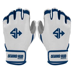 Guantes de Bateo de Béisbol al por Mayor con Logotipo Personalizado, Transpirables con Orificios de Ventilación, de Cuero Genuino, Guantes de Bateo de Softbol, Fabricante OEM - Product Image 1
