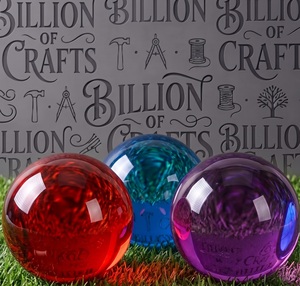 Sphère en résine violette, globe d'eau artistique, boule décorative ronde pour l'artisanat et la présentation de collection - Product Image 5