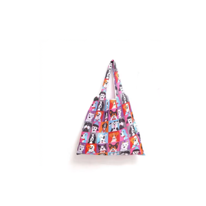 Bolso de compras de algodón con estampado personalizado para mujer, portátil de estilo femenino con forro de poliéster, bolsos de lona para mujer - Product Image 2