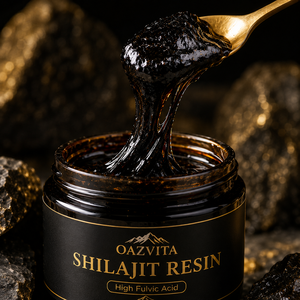 OAZVITA Private Label <strong>Shilajit</strong> Resin OEM ODM Glass Jar Custom Formula Fulvic Acid Paste Manufacturer - Product Image 5