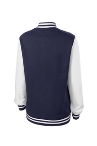 เสื้อแจ็คเก็ตเบสบอลแบบวินเทจสั่งทำพิเศษสำหรับ OEM กันลม ระบายอากาศได้ดี แห้งเร็ว ผ้าฟลีซปิดกระดุม ผ้าฝ้าย/โพลีเอสเตอร์ ปักลาย สำหรับวิทยาลัย - Product Image 6