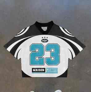 Camisetas de malla personalizadas de manga corta 100% poliéster con estampado digital, holgadas y extragrandes, camisetas de fútbol para hombre - Product Image 6