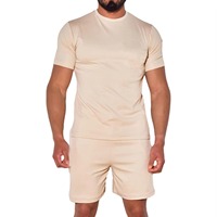 Ensemble de vêtements de détente d'été pour hommes en gros – T-shirt et short 100 % fibre de bambou, coupe confortable, personnalisable, commandes OEM en gros disponibles