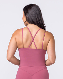 Débardeur Cami à fines bretelles style bandeau, col carré, court, sans manches, essentiel, extensible, basique, pour l'été - Product Image 6