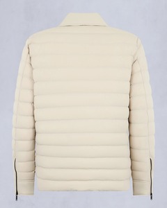 <b>Men's</b> Cream Puffer <b>Jacket</b> With Turn-down Collar And Button Closure Windproof Casual Winter Wear Solid Color Regular Fit OEM - Product Image 2