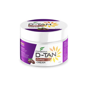 Crème bronzante Fayseena Natural Coffee D-Tan SPF 50+ Ultra Dark à la vitamine C, fabriquée en Inde, nettoyage en profondeur des pores, purification des pores - Product Image 1