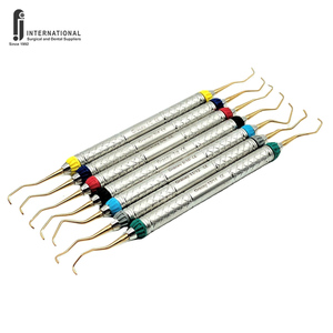 Nuevo Set de Curetas Periodontales Gracey de 7 Piezas en Blíster, Diseño Ergonómico de Mango Hueco, Certificado CE, Manual, de Acero Inoxidable para Dientes - Product Image 5