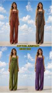 Nouvelle Combinaison Vintage en Coton Taille Haute Longue et Respirante Écologique pour l'Été - Product Image 2