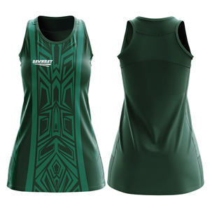 Tenue de netball professionnelle pour équipe |   Uniforme de netball par sublimation avec logo, nom et numéro de l'équipe |   Polyester respirant - Product Image 1