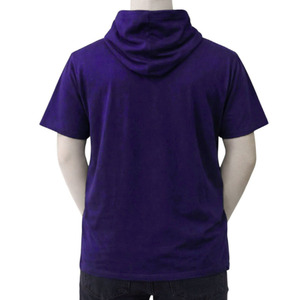 Sudadera con Capucha Ligera de Verano, 100% Algodón, Transpirable, Informal, de Alta Calidad, para Hombre, Manga Corta, Servicio OEM al por Mayor - Product Image 5