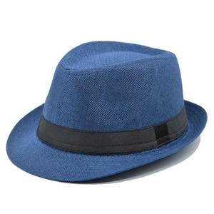 Fashion Polyester Fedora Hat for <b>Women</b> Men Classic Character Casual <b>Flat</b> Wide Brim Jazz <b>Cap</b> - Product Image 3