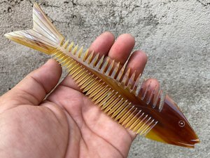 Peigne à cheveux en corne de buffle, peigne de mariage, cadeaux pour la fête des mères, peigne-brosse, peigne artisanal, peigne en forme de poisson - Product Image 5