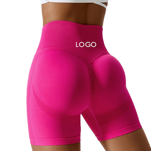 Shorts de yoga respirants pour femmes, haute qualité, 100 % coton, taille élastique, taille haute, pour la gym et la course, séchage rapide – Grande Vente - Product Image 5