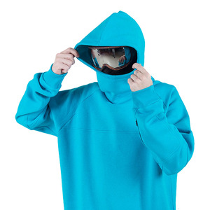 Sweat à capuche en polaire bleu ciel - Product Image 3