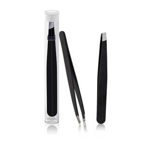 Pinzas de Cejas de Acero Inoxidable de Alta Calidad con Punta Redondeada, Color Personalizado, Ligeras, Ecológicas, Reutilizables, Duraderas y Modernas - Product Image 1