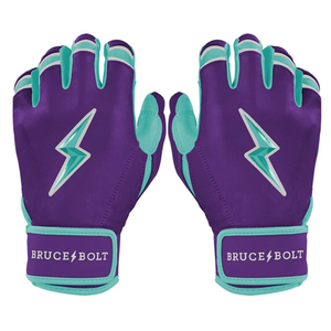 Custom Logo Design Premium Split Leather Durable Lightweight Baseball Batting Gloves <b>Snap</b> Closure Professional Bruce Bolt - Product Image 1