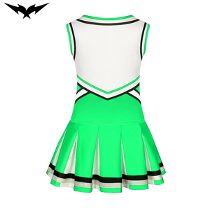 Beautiful Cheerleading Uniforms Cropped <b>Top</b> Sleeveless and <b>Rhinestones</b> High Quality Fabric Cheer Dance Uniform - Product Image 4