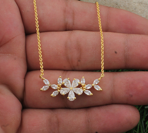 Collar con Colgante de Circonita Cúbica AAA+ Unisex Chapado en Platino de Lujo, Plata de Ley 925, Estilo Vintage, Regalo de Aniversario al por Mayor - Product Image 4