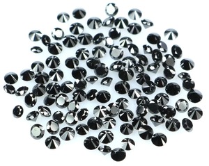 Diamants naturels noirs de qualité supérieure, taille brillant, 1,75 mm, 2 mm, 2,50 mm, certifiés IGI, vente en gros de diamants en vrac pour bijoux - Product Image 5