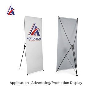 Soporte Plegable para Pancartas X-Kite de 600mm, 800mm x 1800mm, Proveedor Premium de Malasia, para Exhibición de Pancartas en Eventos - Product Image 3