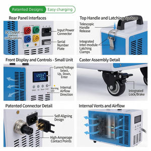 Cargador Portátil para Vehículos Eléctricos de 40kW, Carga Rápida DC, Conector CCS2 CCS1 GBT, Banco de Energía de Emergencia para Autos, para Talleres 4S, Gran Venta 2026 - Product Image 2