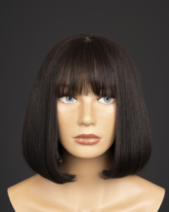 Closure Frontal <b>Bob</b> <b>Wig</b> 100% Virgin Remy Human Hair Extension Straight Transparent for Lace 180% Density - Product Image 1