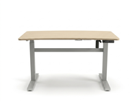 Bureau de travail électrique réglable Lumetal avec surface métallique, poste de travail debout, bureau d'ordinateur, bureau à domicile intelligent