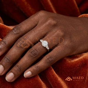 925 Sterling <b>Silver</b> Round Cut Engagement <b>Ring</b> for Women <b>Solitaire</b> Diamond Look Wedding Band Fine Jewelry - Product Image 4