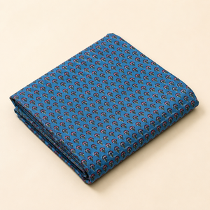 Teal Blue Red Floral Stripe Hand Block Printed Cotton Fabric <b>Set</b> For Dress Kurta <b>Sewing</b> Home Textile Craft Apparel Material - Product Image 6