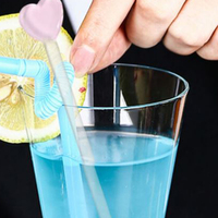 Bâtonnets à cocktail personnalisés en verre soufflé à la main, réutilisables et écologiques, pour la décoration de table, les boissons, la maison et les outils de bar