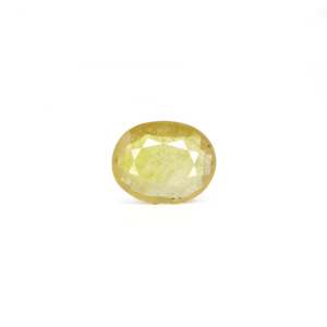 Oval Cut 4.6 Carat Yellow Sapphire Loose Gemstone for Fine Jewelry - Product Image 1