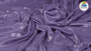 ADORN CREATION Tissu en velours métallique 100% polyester, poids moyen, teint uni, articles en stock pour robes de mariée et costumes pour femmes - Product Image 3