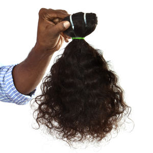 OMKV 2020 alta calidad Indio Natural Premium máquina doble trama virgen Remy extensiones de cabello 100-110g cabello humano - Product Image 1