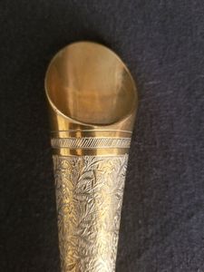 Vases à fleurs personnalisés modernes faits à la main en cuivre et en laiton gravés avec un motif spécial, décoration de table écologique - Product Image 4