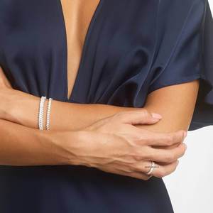 Anillo de Eternidad con Diamantes Cultivados en Laboratorio, Corte Marquesa Clásico, Oro 10K 14K 18K, Plata de Ley 925 935, Regalo de Boda para Mujer - Product Image 2