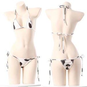 Adjustable <b>String</b> <b>Bikini</b> Swimsuit For Women Triangle Top And Bottom Two Piece Beachwear - Product Image 6