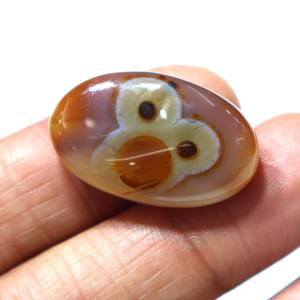 Piedra Preciosa Natural de Ágata Sulemani Aqeeq, Cabujón de Ágata con Rayas, Piedra Suelta Lisa, Proveedor Mayorista de Piedras para Joyería - Product Image 1